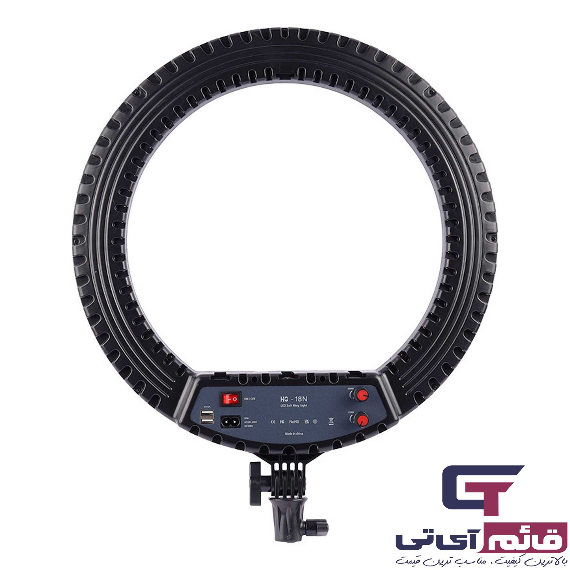 خرید و قیمت رینگ لایت 43 سانتی متری مدل Ring Light HQ18N 55W 