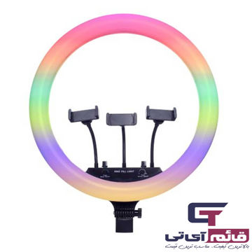 خرید و قیمت رینگ لایت 46 سانتی متری مدل Ring Light MJ18 RGB در قائم آی تی 