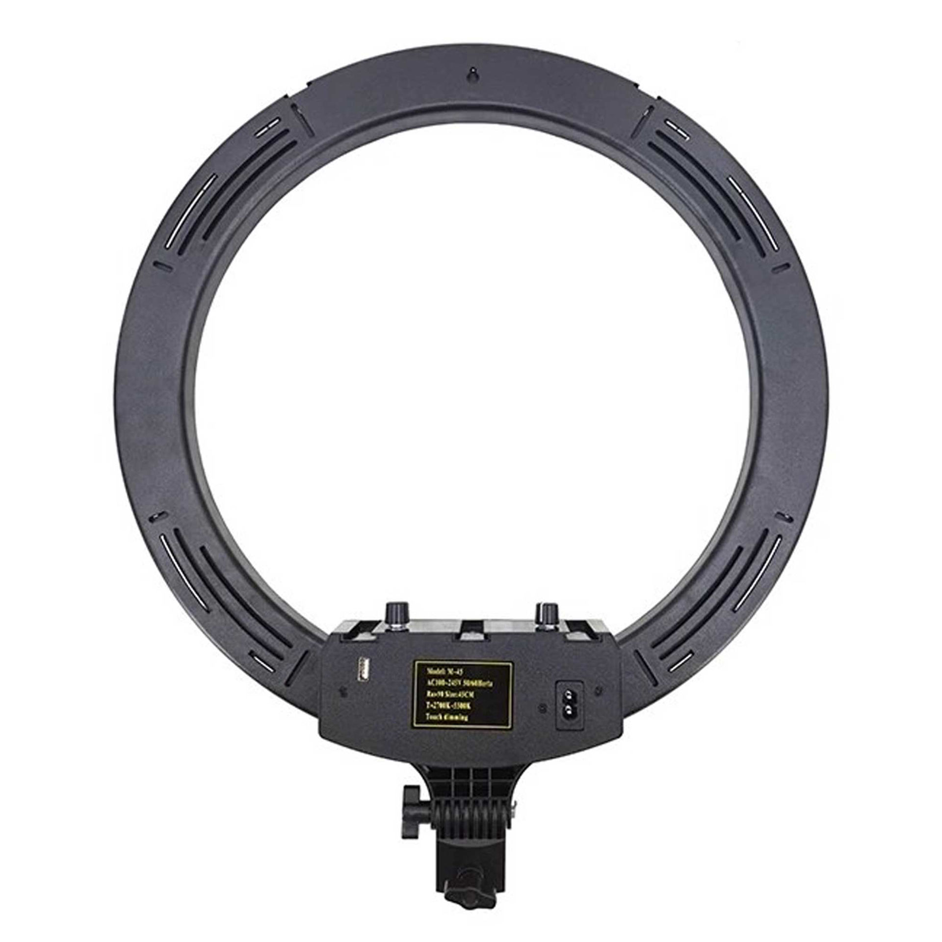 خرید و قیمت رینگ لایت 46 سانتی متری مدل Ring Light MJ18 RGB در قائم آی تی 