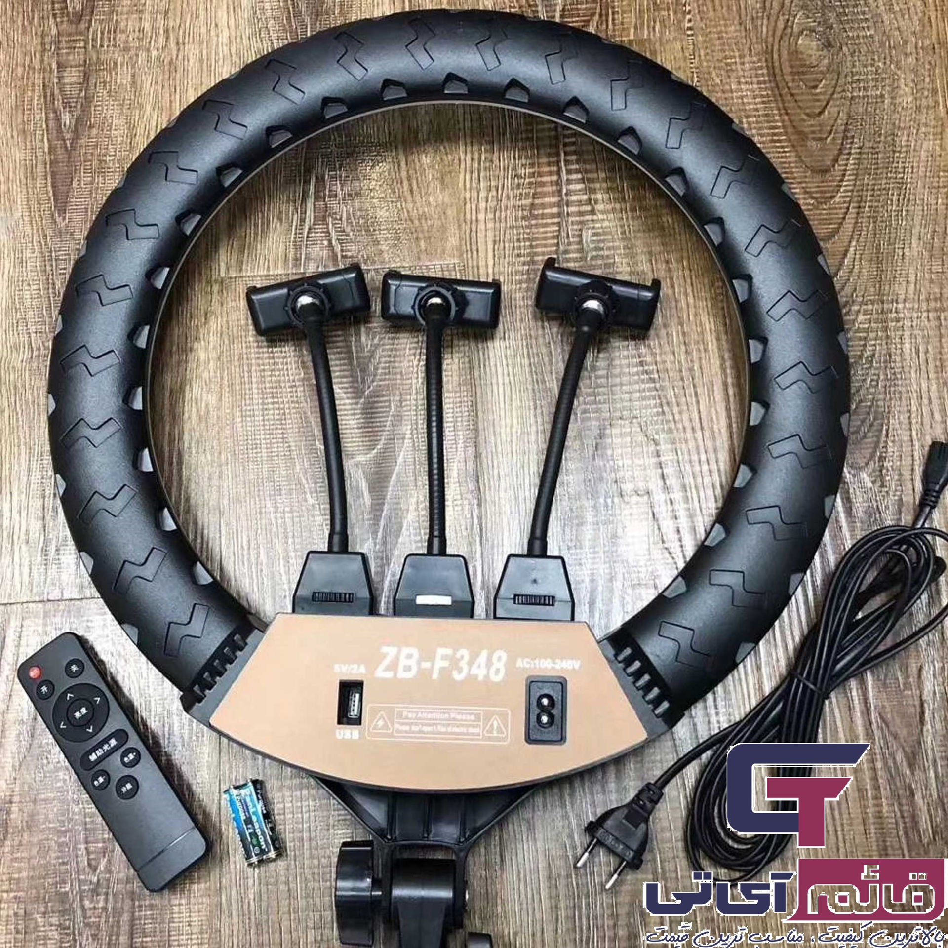 خرید و قیمت رینگ لایت 44 سانتی متری مدل Ring Light F348 در قائم آی تی 