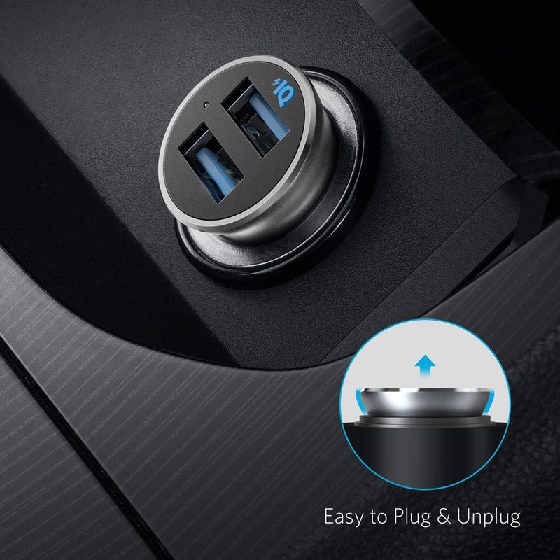 خرید و قیمت شارژر فندکی انکر مدل Anker Power Drive 2 Alloy A2727-H42 در قائم آی تی 