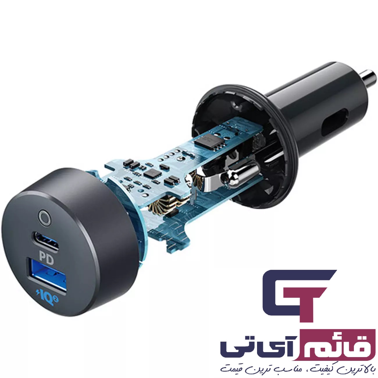 خرید و قیمت شارژر فندکی انکر مدل Anker Power Drive PD+35W A2732HF1 در قائم آی تی 