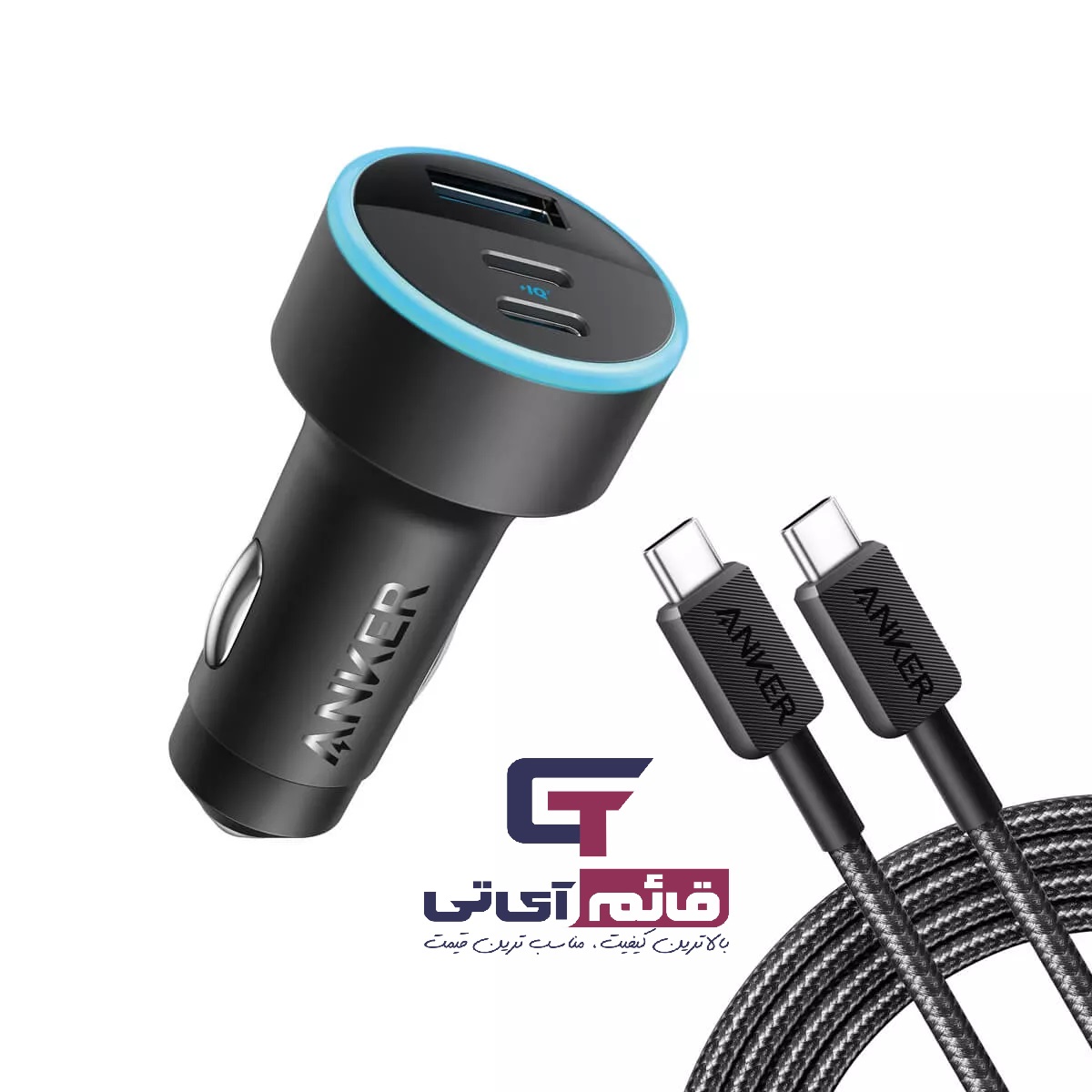خرید و قیمت شارژر فندکی انکر مدل Anker Power Drive 335 67W A2736H11 در قائم آی تی 
