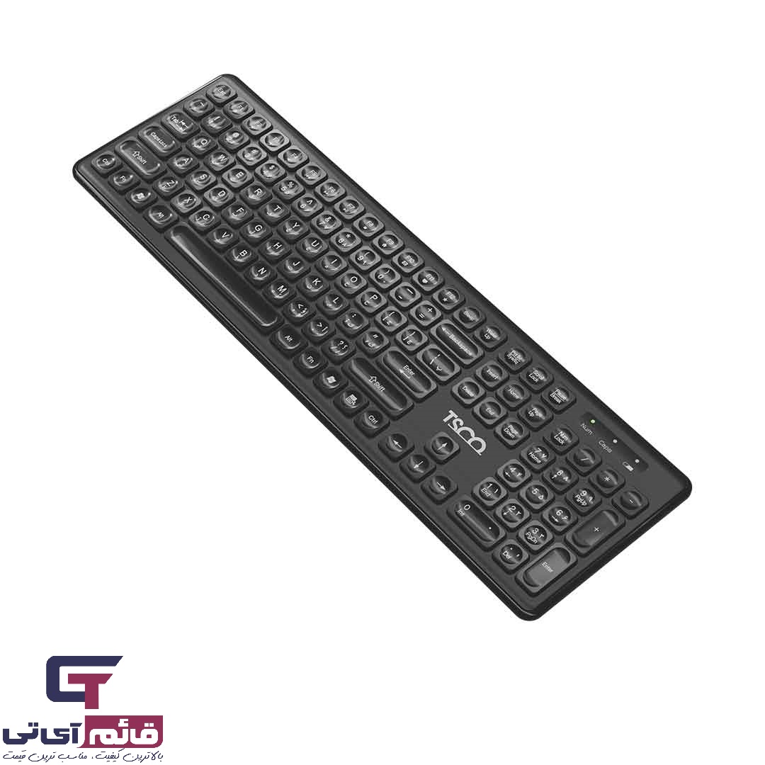خرید و قیمت کیبورد بی سیم تسکو مدل TSCO TK 7005W در قائم آی تی 