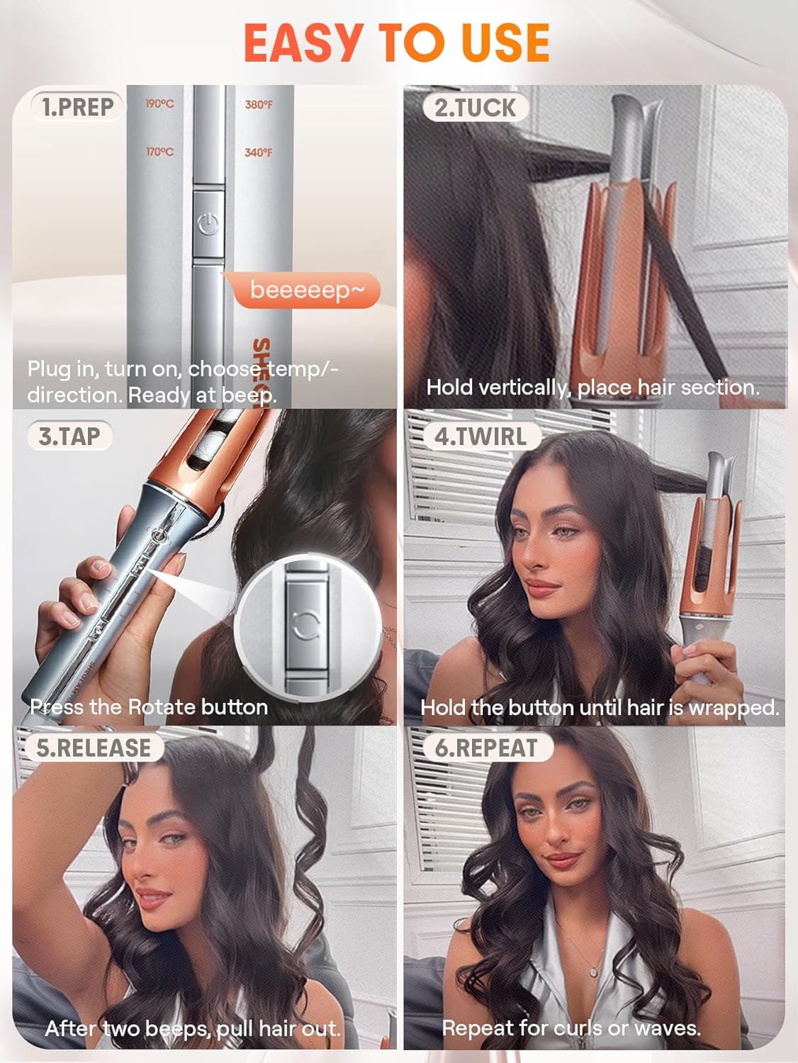 خرید و قیمت دستگاه فر کننده مو شیگلم مدل Sheglam Hair SGH-OTIC-01-25در قائم آی تی 