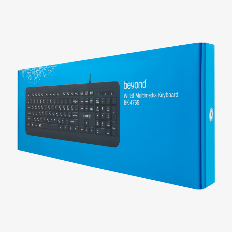 خرید و قیمت کیبورد سیم دار بیاند مدل Beyond BK 4765 در قائم آی تی 