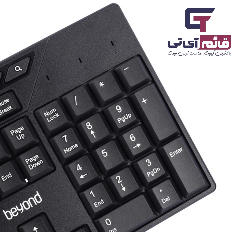 خرید و قیمت کیبورد و موس سیم دار بیاند مدل Beyond BMK 4222 در قائم آی تی 