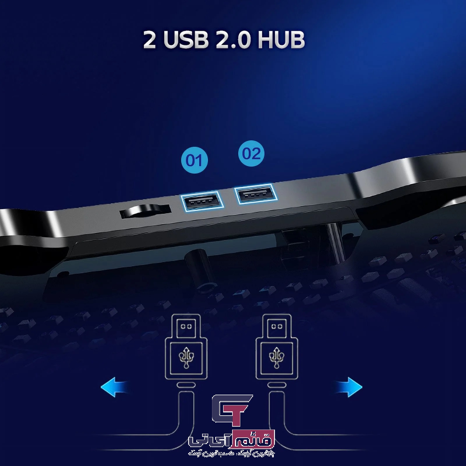 پایه خنک کننده لپ تاپ کول کلد مدل CoolCold F2 Plus