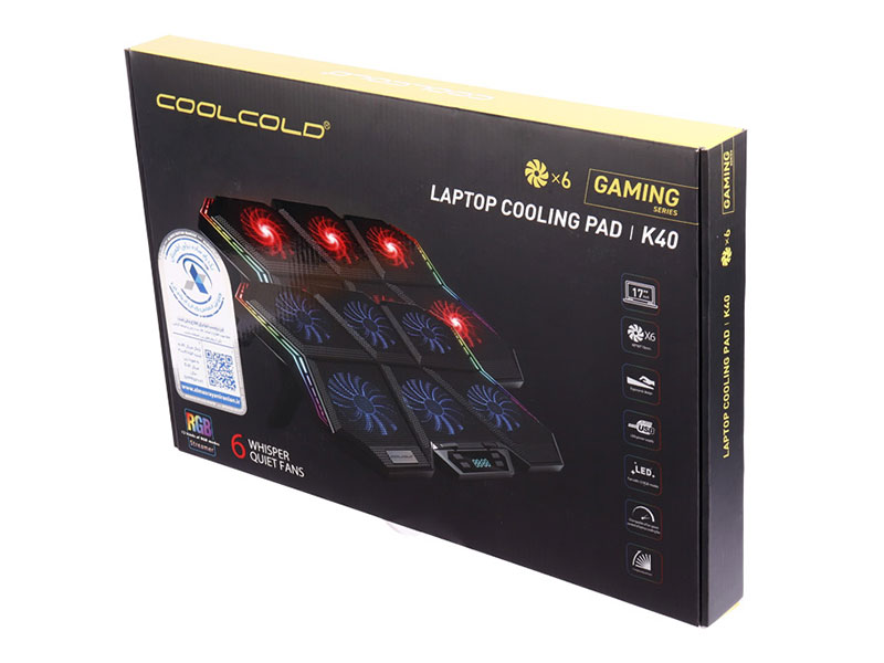 پایه خنک کننده لپ تاپ کول کلد مدل CoolCold K40
