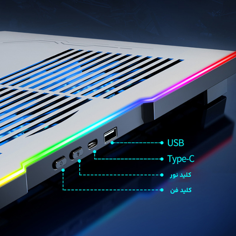 پایه خنک کننده لپ تاپ کول کلد مدل CoolCold K42