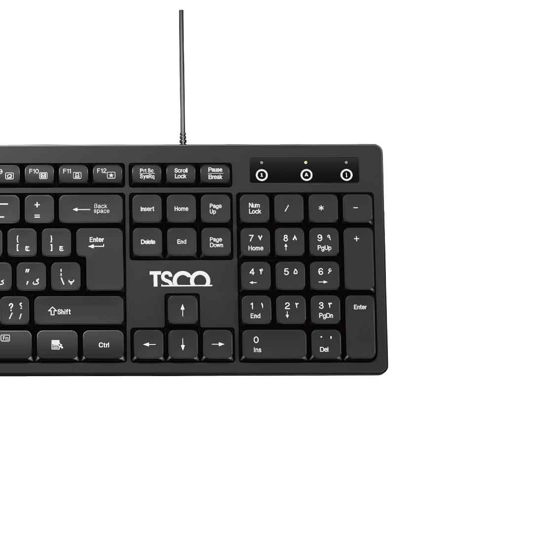 کیبورد با سیم تسکو مدل TSCO TK 8072