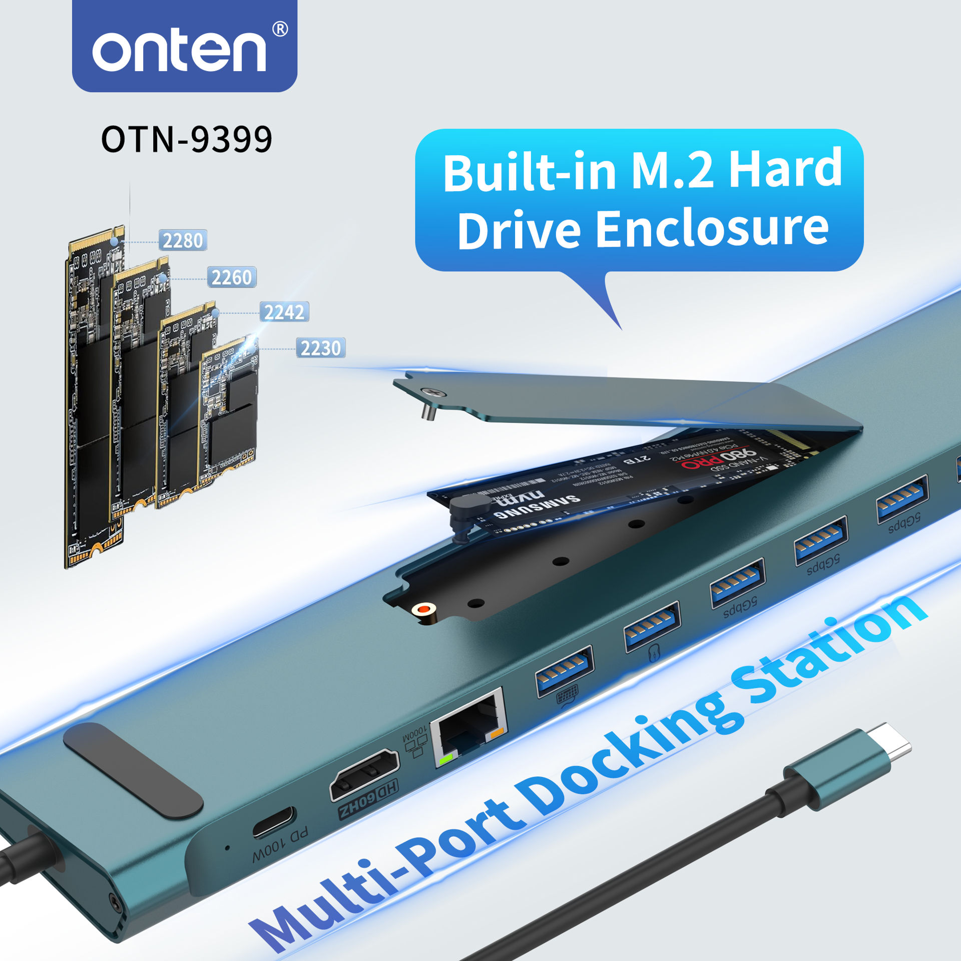 هاب 17 پورت اونتن مدل ONTEN OTN-9399