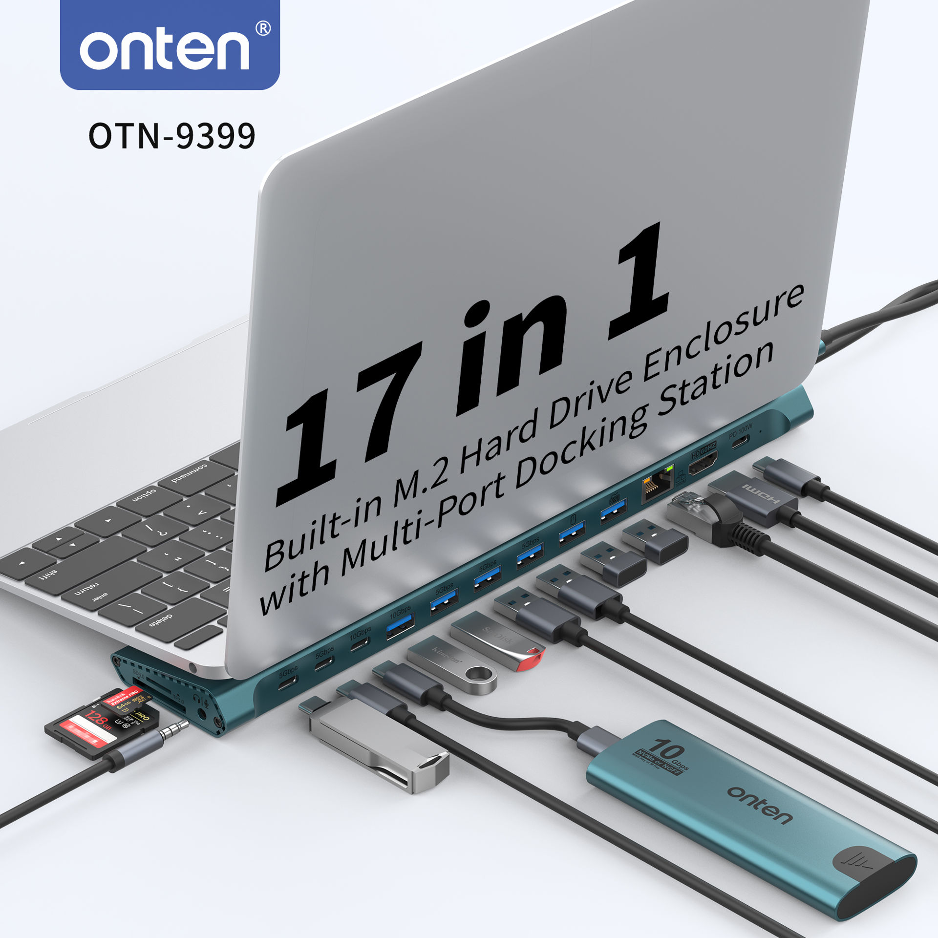 هاب 17 پورت اونتن مدل ONTEN OTN-9399